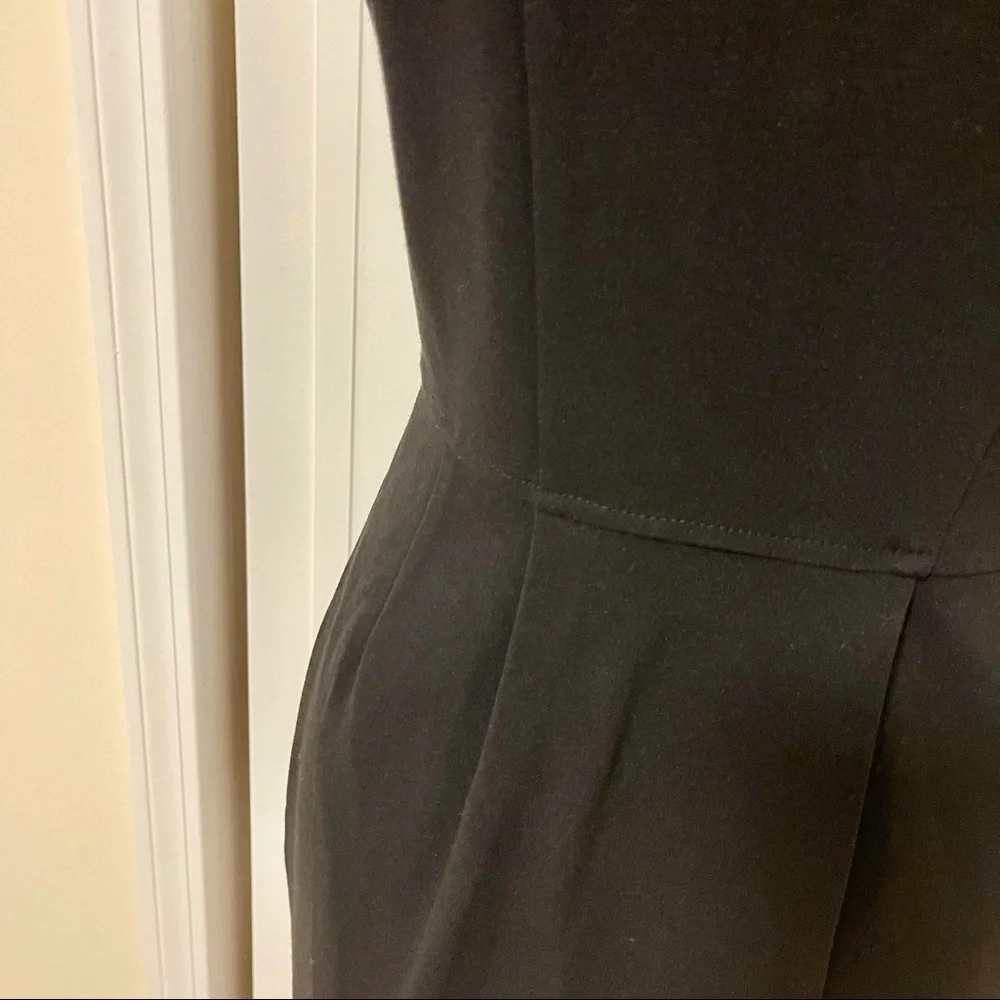 DIANE VON FURSTENBERG Charo Dress Military Black Gold Buttons Short Sleeves 8 - Picture 12 of 13